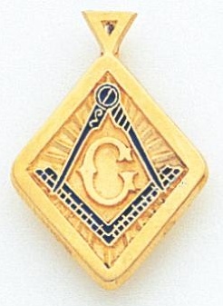 Blue Lodge Pendant 10KT or 14KT Yellow Gold #10